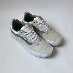 Vans Kyle Walker Pro White Suede and Green